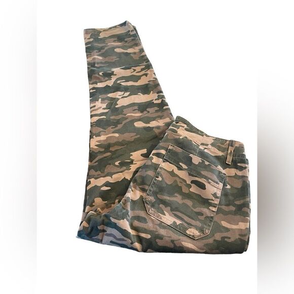 AG Adriano Goldschmied Caden Fatigue Tailored Trousers Camo Green 28R - Picture 1 of 7